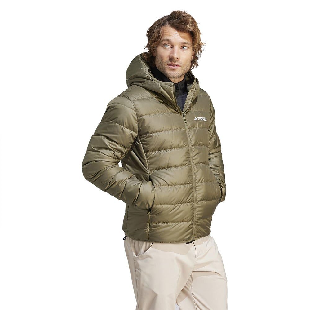 Adidas Multi Down Jacket Men's Olive Strata Size M