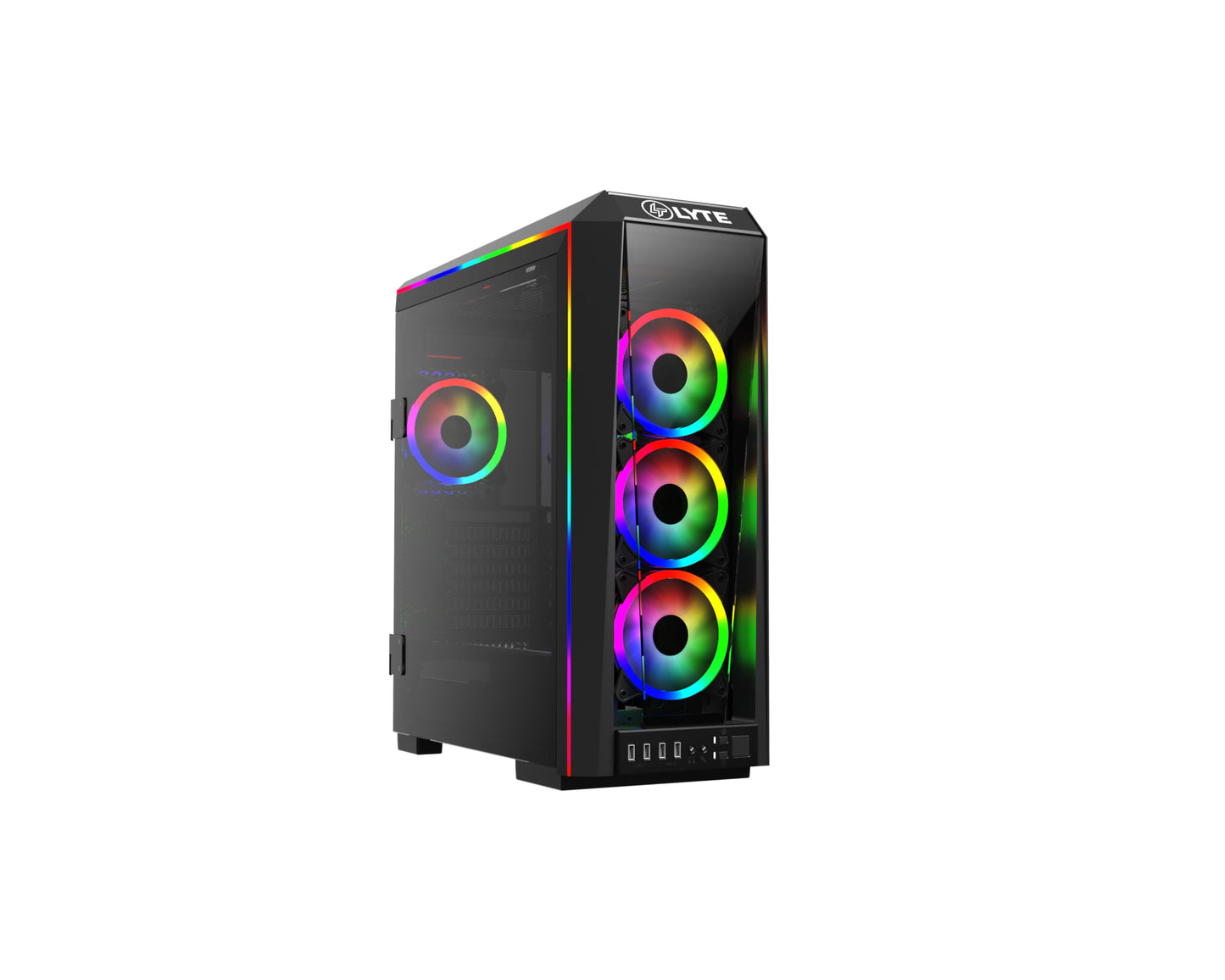 GAMDIAS TALOS P1A E-ATX Mid-Tower Gaming Case 3 x 120mm ARGB Fans
