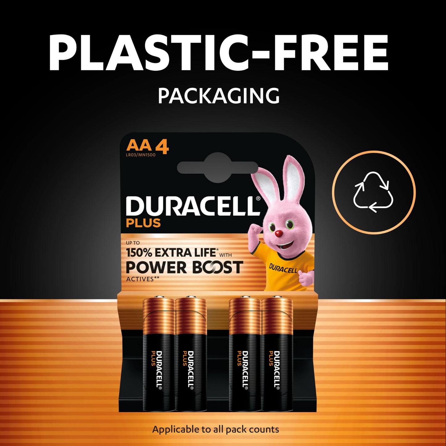 Duracell Plus AA Alkaline Batteries 36 Pack - 150% Extra Life, Power Boost