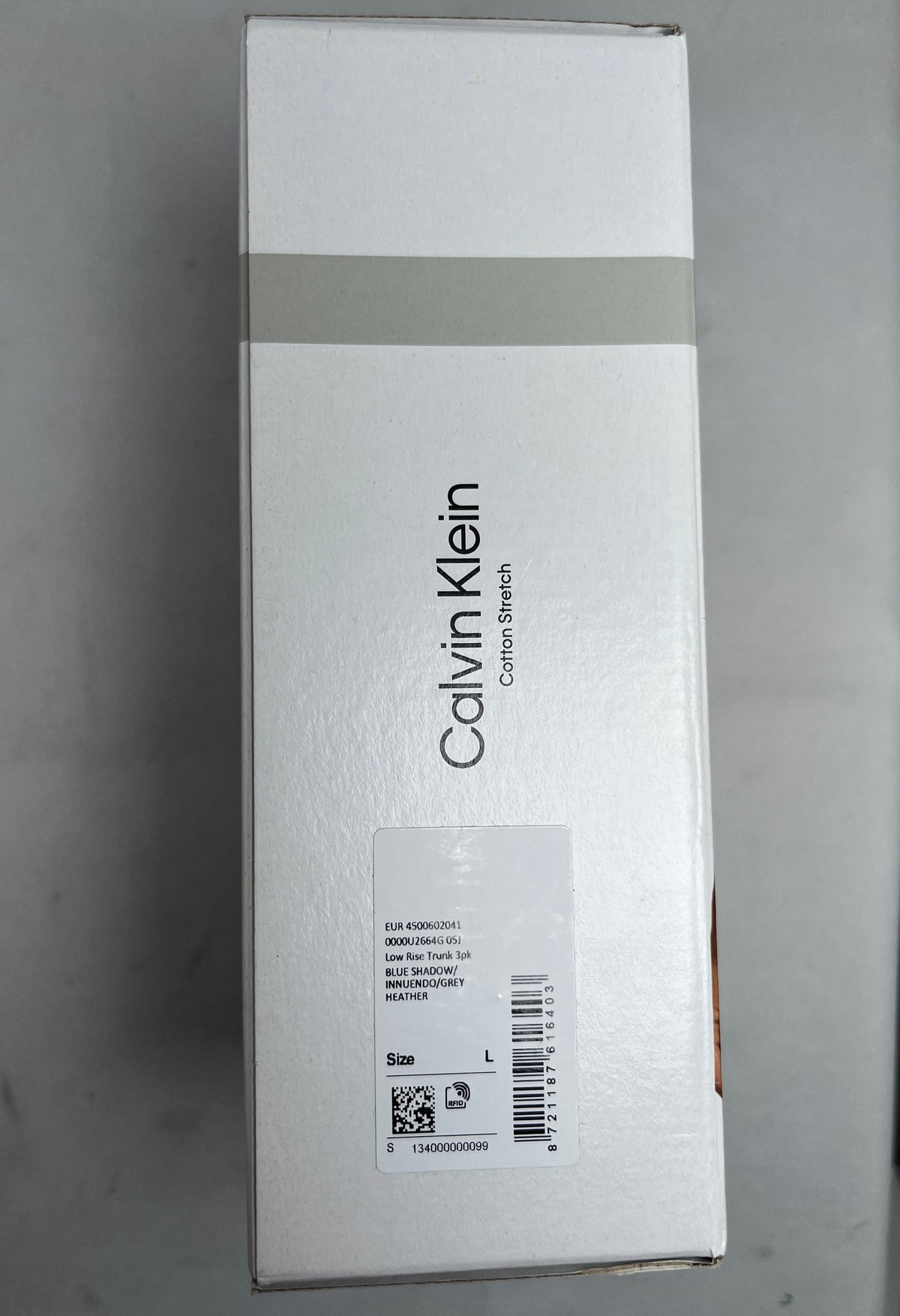 Calvin Klein Men's 3 Pack Low Rise Trunks - Cotton Stretch