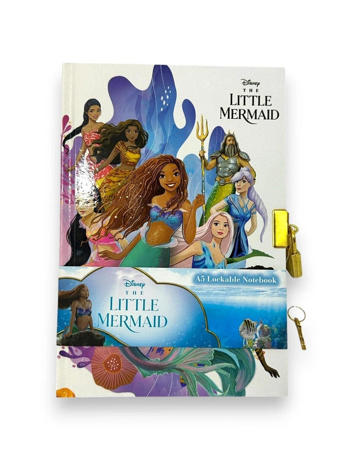 The Little Mermaid Notebook - Lockable Hardcover Journal