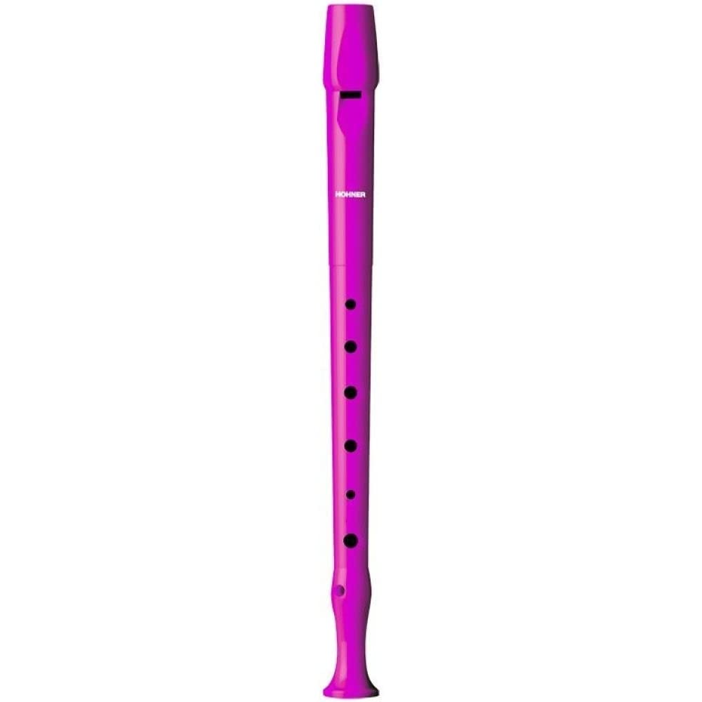 Hohner C-Soprano Recorder Plastic German 1 Part Hot Pink