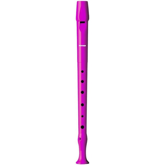 Hohner C-Soprano Recorder Plastic German 1 Part Hot Pink
