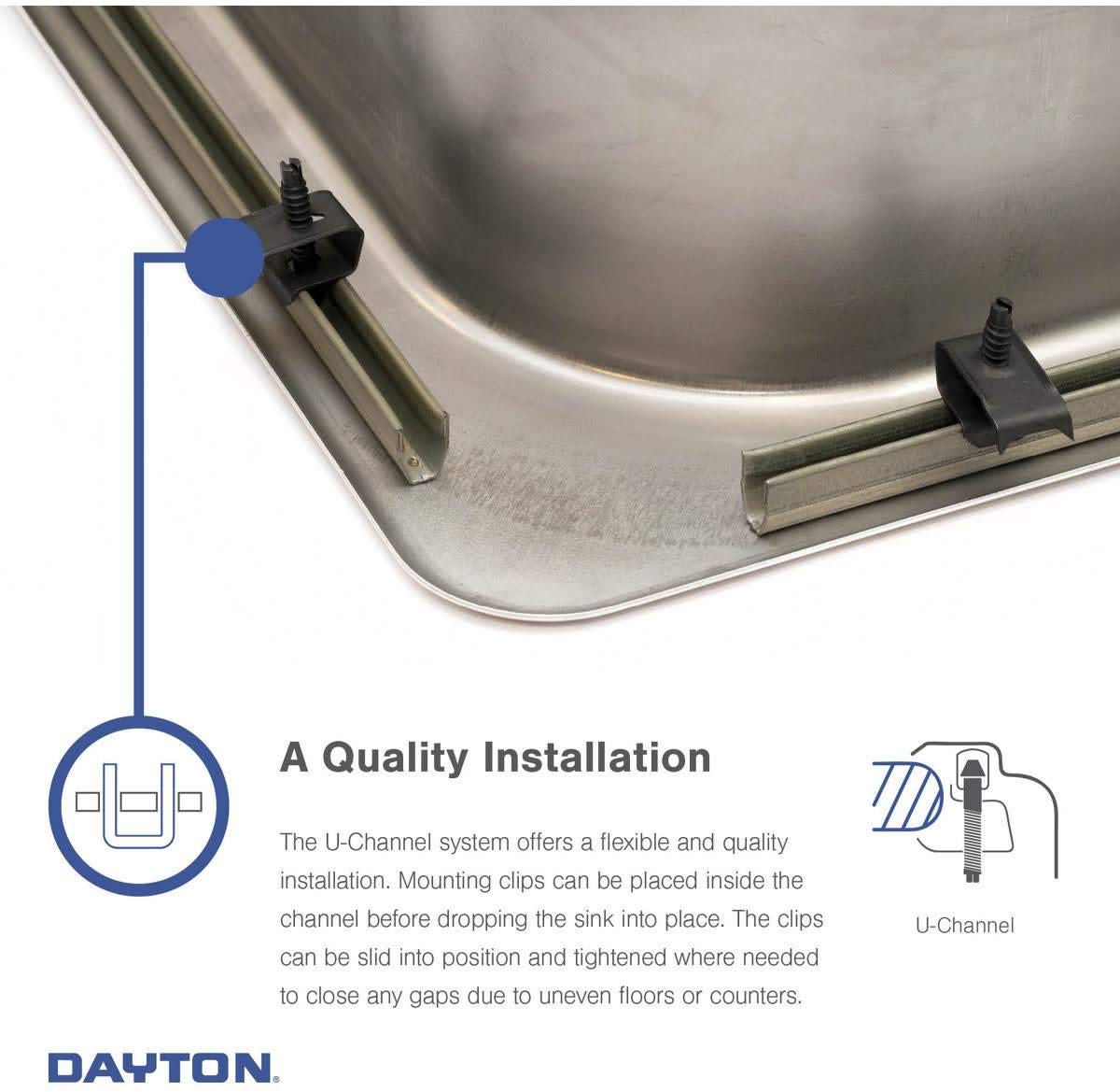 Elkay Dayton Single Bowl Top Mount Stainless Steel Kitchen Sink 25"