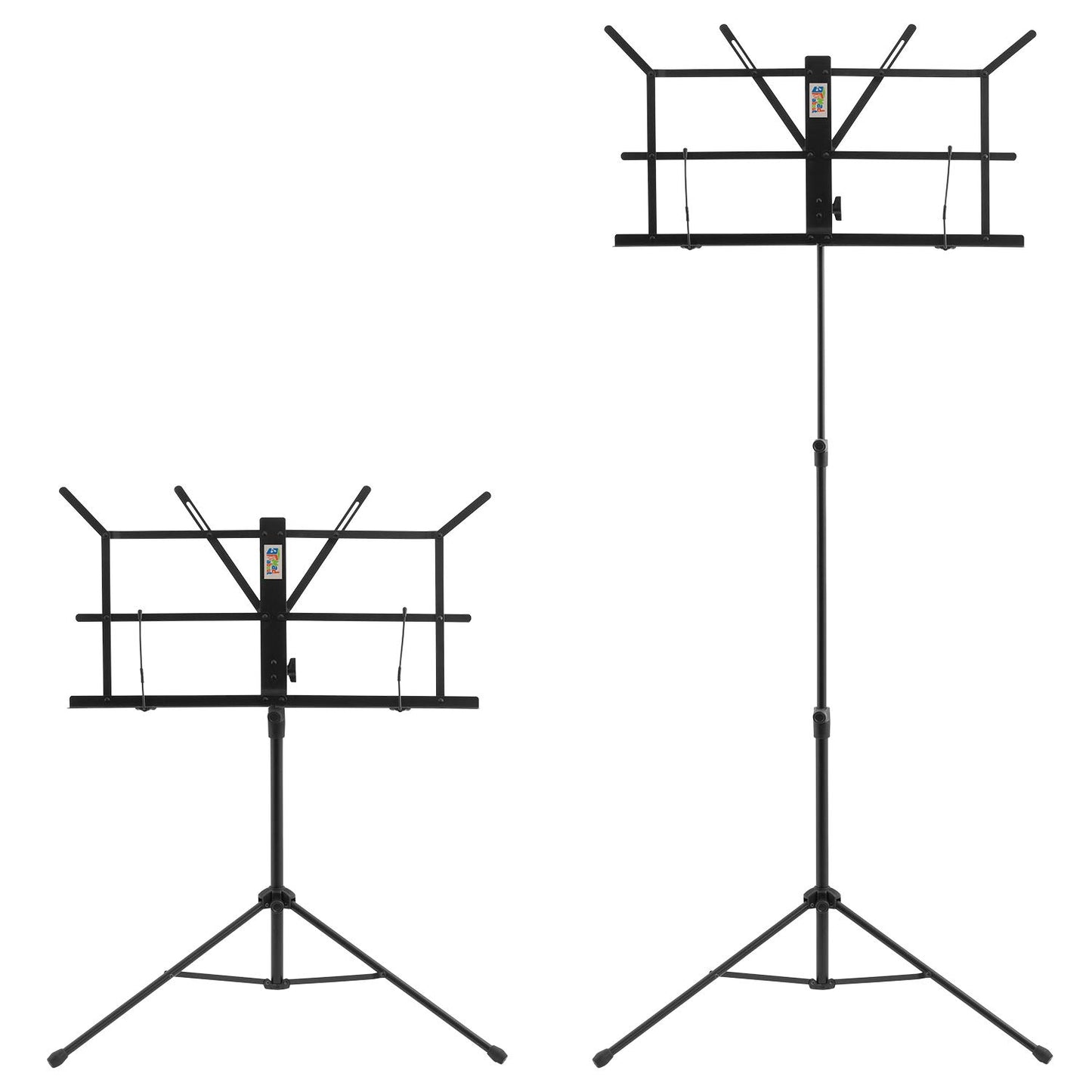 Mad About MA-MS02 Folding Music Stand Black with Carry Bag