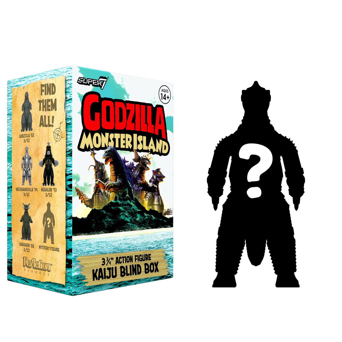 Super7 Toho Godzilla Monster Island Blind Box 12 Pack Action Figures
