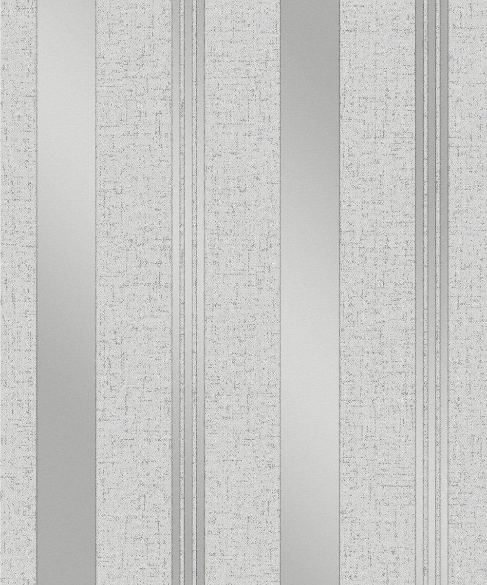 Fine Décor FD41967 Quartz Stripe Silver Wallpaper