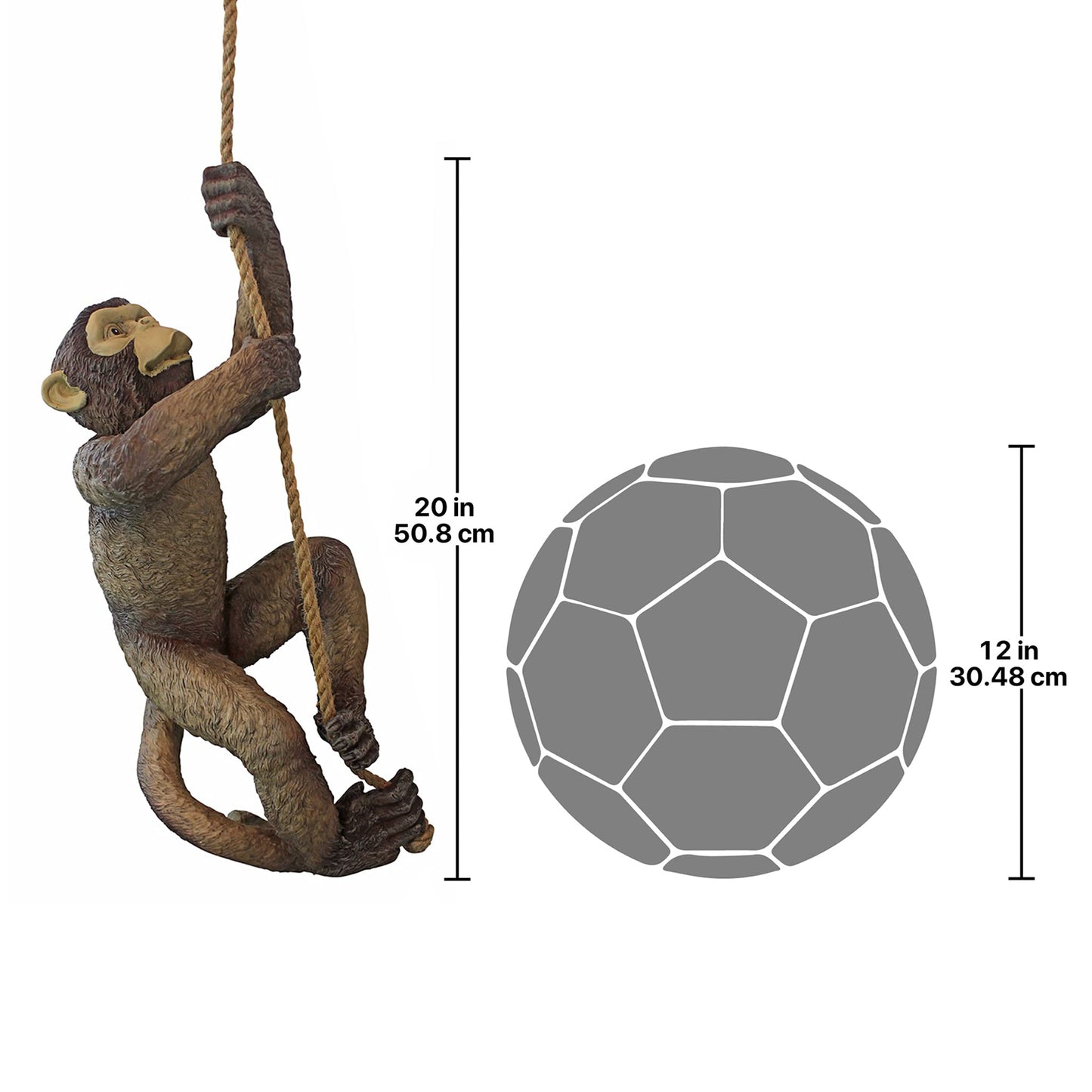 Design Toscano Makokou Climbing Monkey Sculpture - Exotic Resin Statue