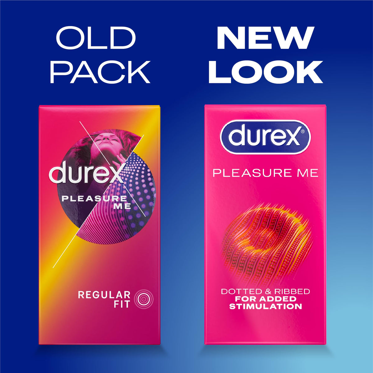 Durex Pleasure Me Max Ribbed & Dotted Condoms, 20 Pack (2 Packs of 10)