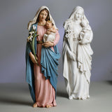 Grace4Joy Madonna and Child Statue 13.5 Inch Hand Painted Virgin Mary