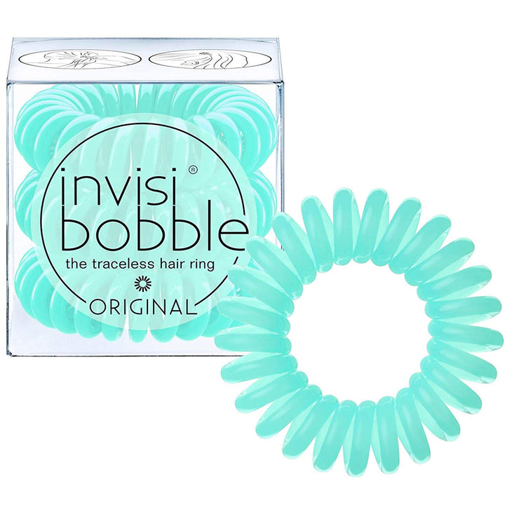 INVISIBOBBLE Original Hair Ties 3 Pack Mint Traceless Strong Hold Hair Ring
