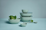 Mepal Silueta Serving Bowl with Lid 4000ml Salad Bowl - Nordic Sage