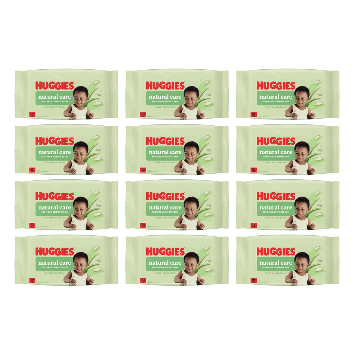 Huggies Natural Care Baby Wipes 12 x 48 Pack | 576 Wipes