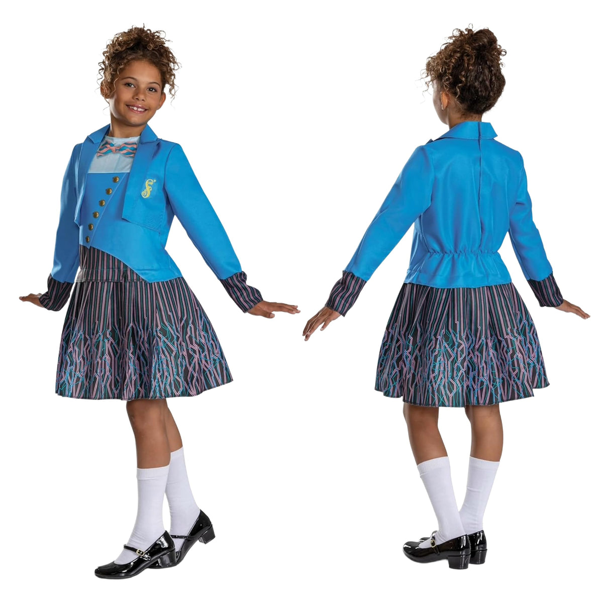 Disguise Wicked Shiz University Fancy Dress Costume for Girls 5-6 Years