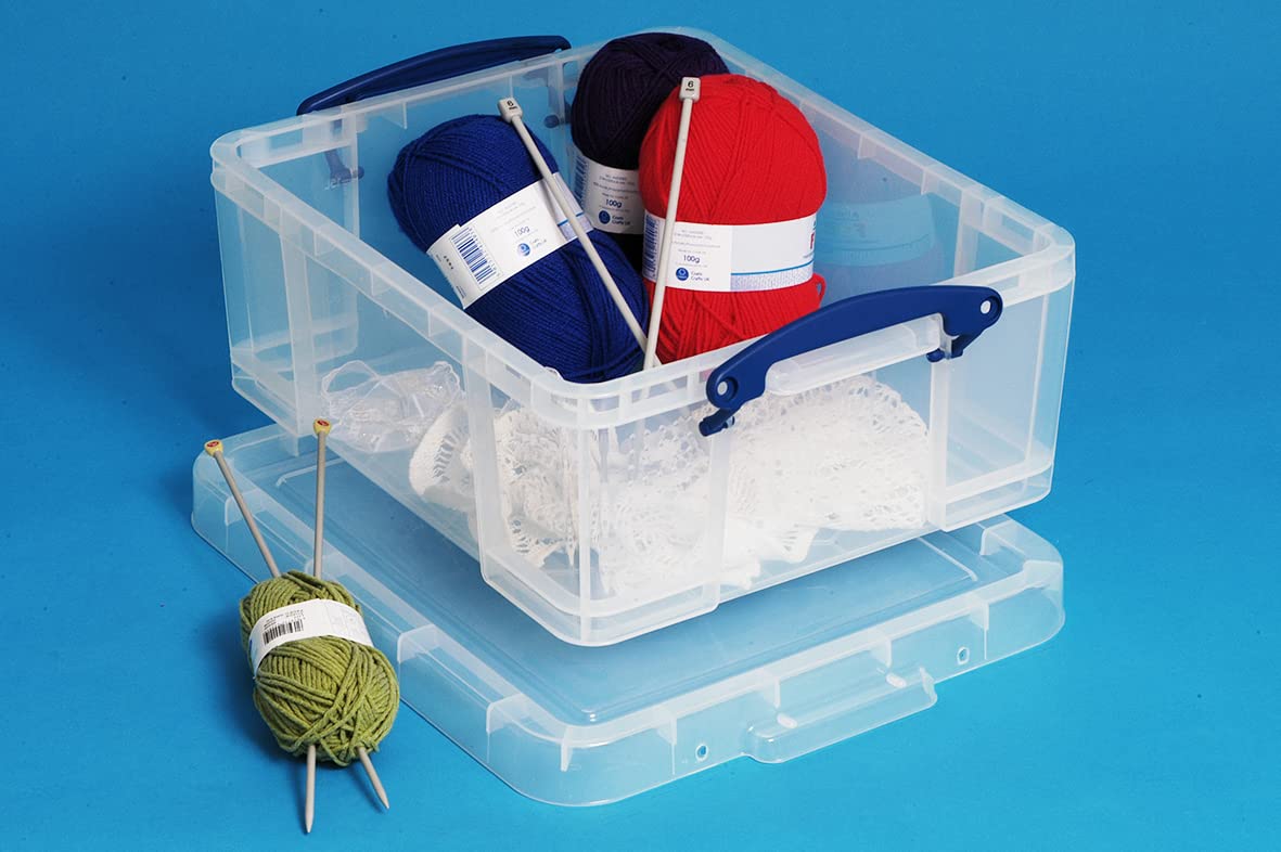 Really Useful Box 18 Litre Clear Plastic Storage Box with Lid