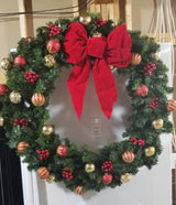 Rocky Mountain Goods Large Red Wired Christmas Wreath Bow 12" x 18"