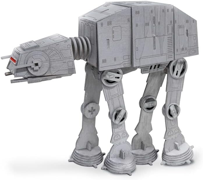 WoodWorX Star Wars AT-AT Walker 3D Wooden Model Kit Build with Paints