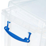Really Useful Box 19 Litre Clear Plastic Storage Box with Locking Lid