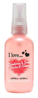 I LOVE Strawberries & Cream 4 Pack Bundle Super Soft & Fruity Pamper Body Care Set