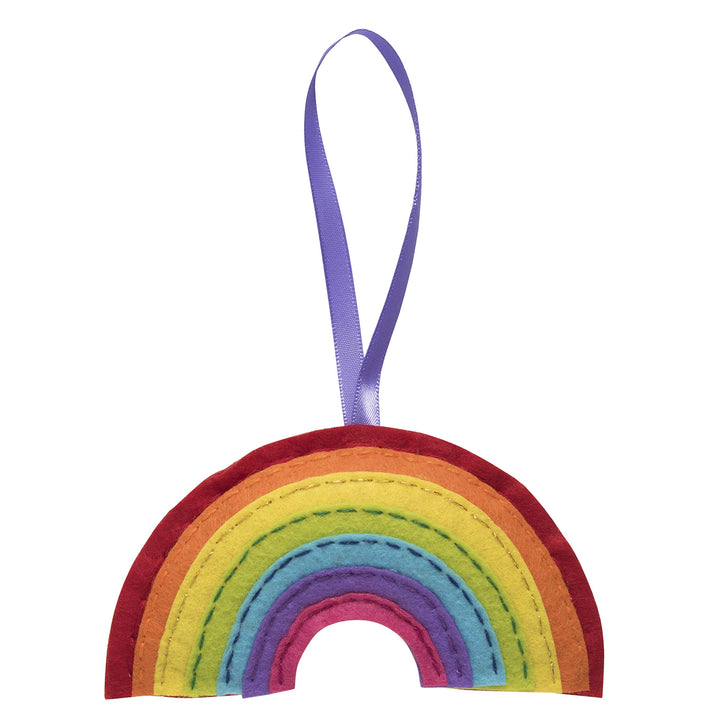 Trimits Felt Decoration Kit 6cm Rainbow Pre-Cut Shapes Craft