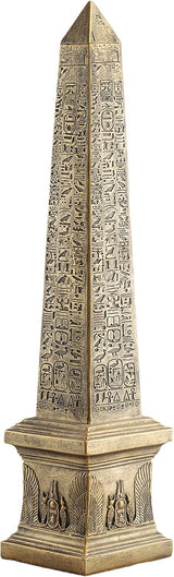 Design Toscano Golden Obelisk of Ancient Egypt Statue 67.5cm