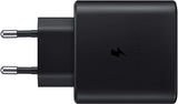 Samsung 45W Quick Charge USB-C Wall Charger Black, Travel EU Plug Pins
