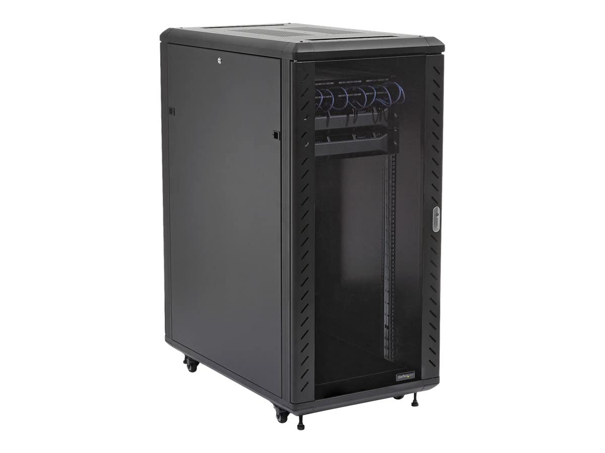 StarTech 25U 36in Server Rack Cabinet with Casters