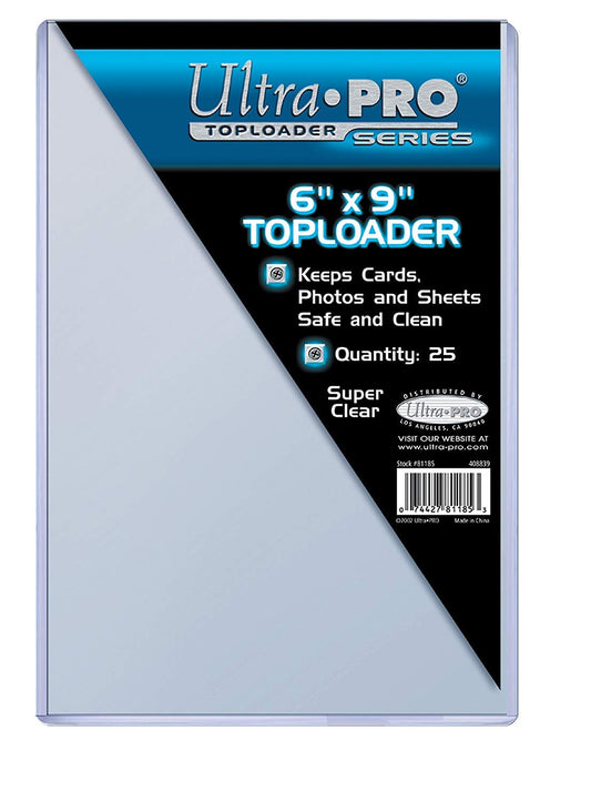 Ultra Pro 6" x 9" Toploader 25ct - Protect Trading Cards & Photos