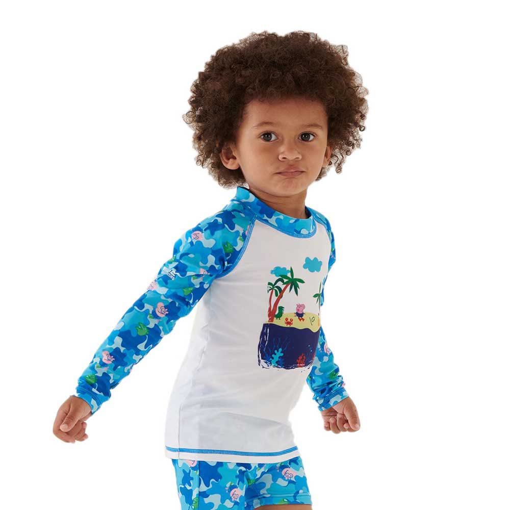 Regatta Peppa Pig Baby George Rash Suit 12M Cool Aqua