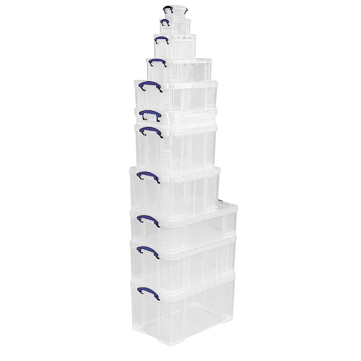 Really Useful Box 1.5 Litre Clear Plastic Storage Container with Clip Handles