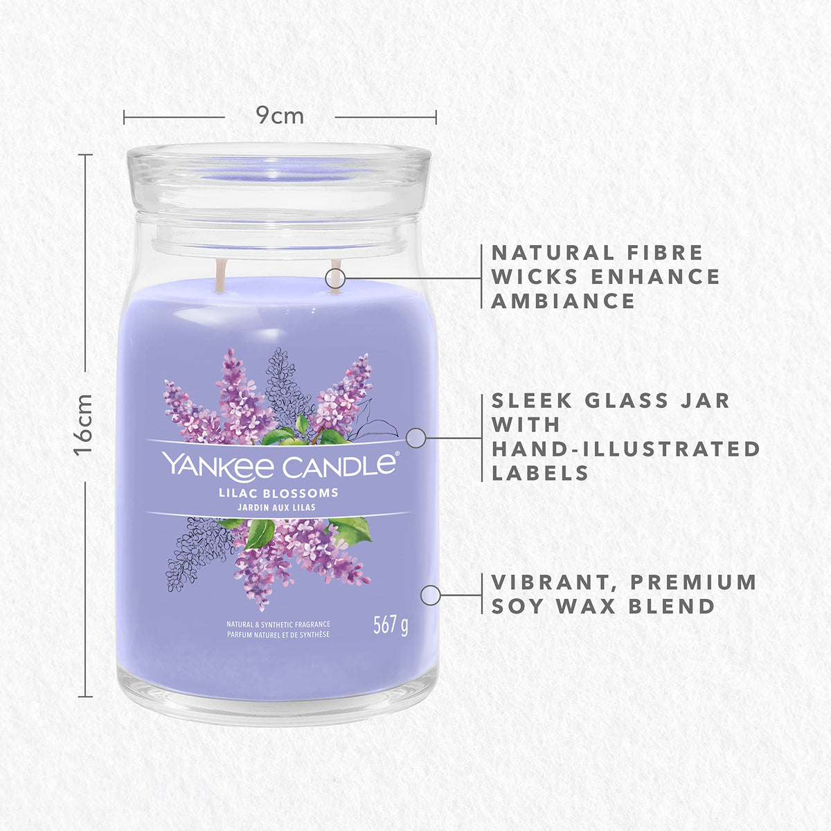 Yankee Candle Signature Large Scented Jar Candle - Lilac Blossoms