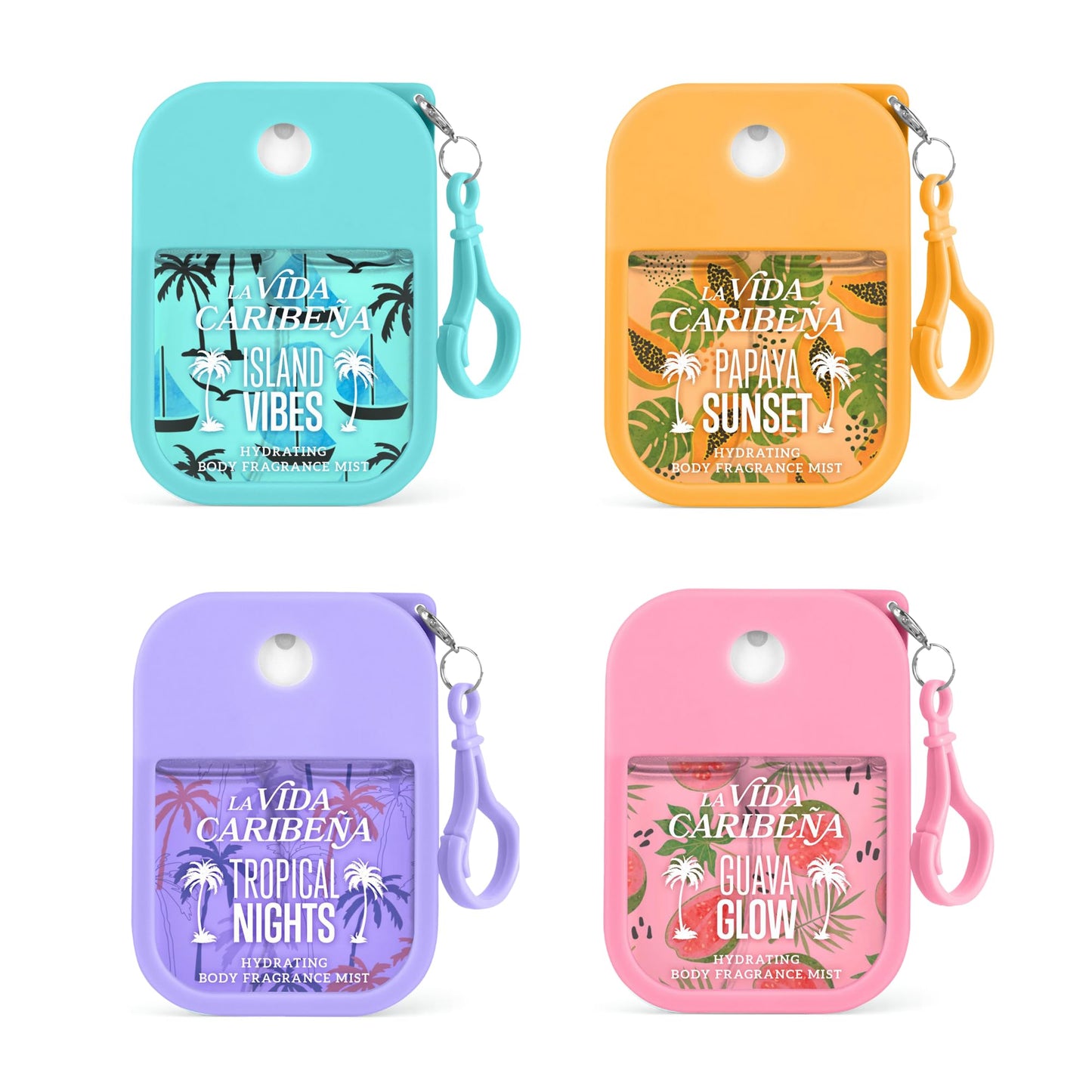 La Vida Caribena Hydrating Fragranced Body Mists 4-Pack 35ml Gift Set