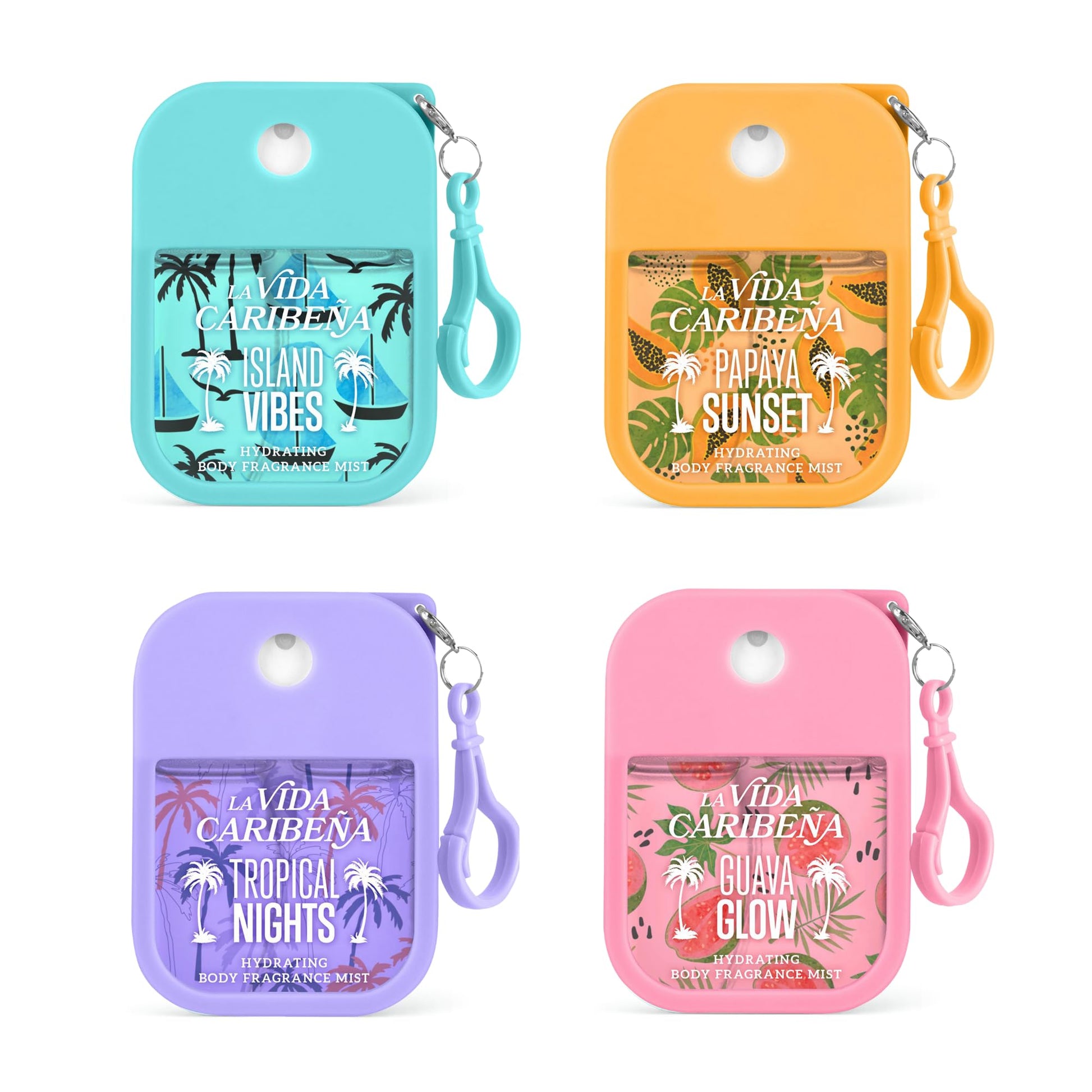 La Vida Caribena Hydrating Fragranced Body Mists 4-Pack 35ml Gift Set