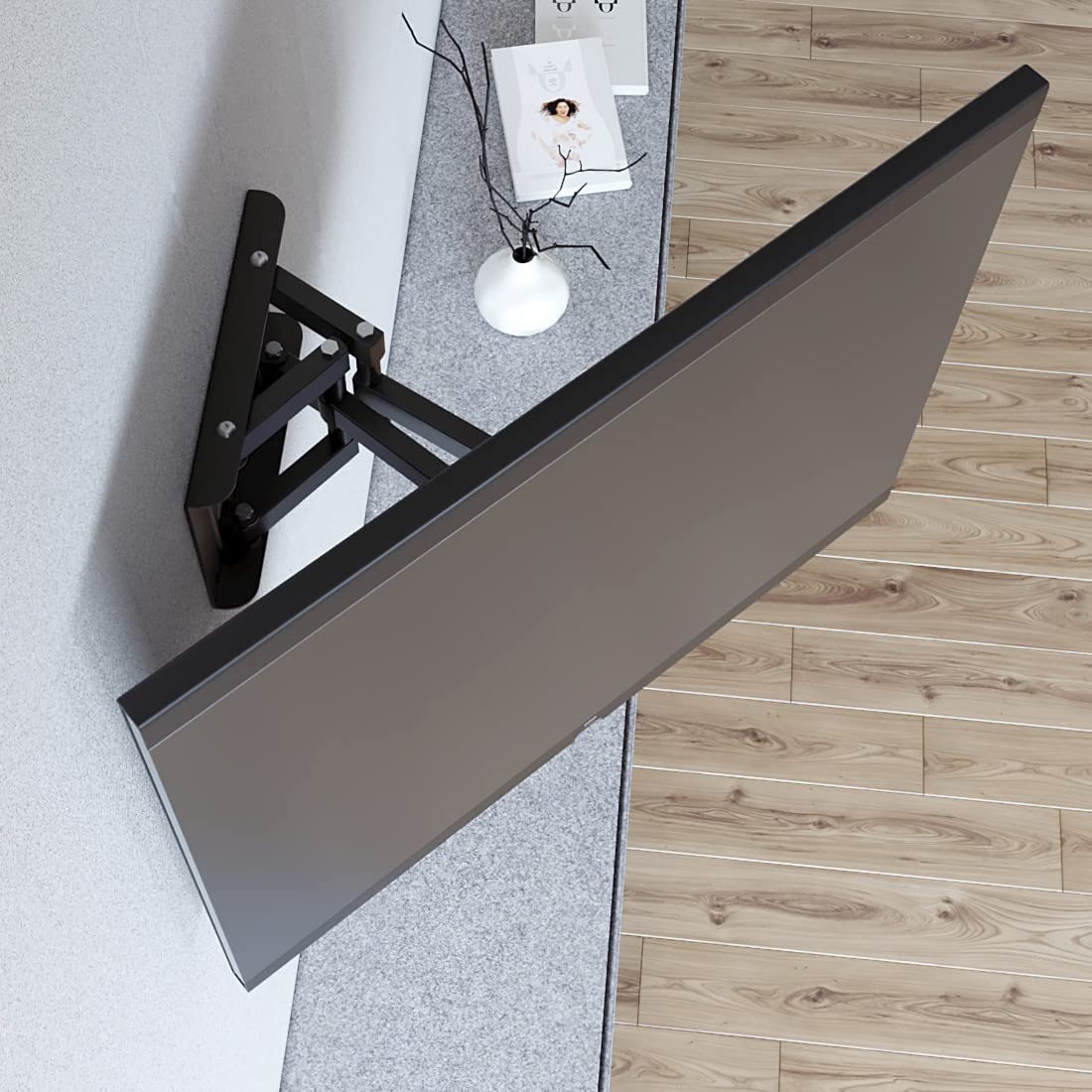 Hama TV Wall Mount Pivot Tilt Telescope 165cm 65 Inch 40kg OLED