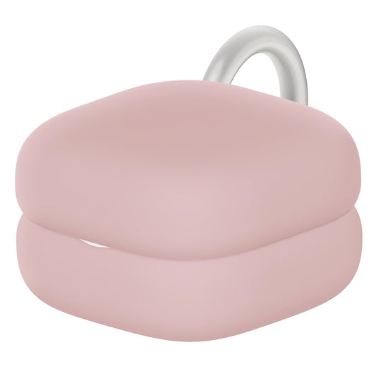 Sony LinkBuds Open Case Cover - Ash Pink with Easy Clip-On Ring