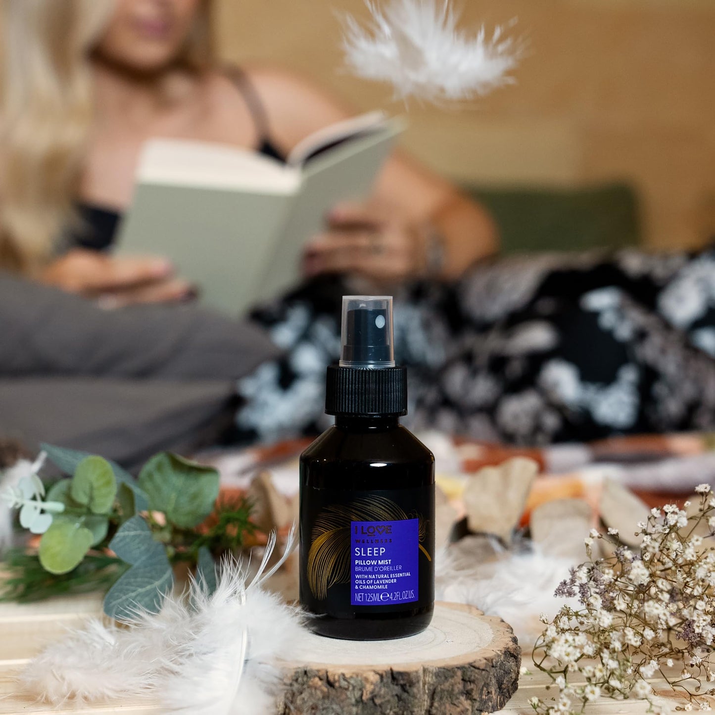 I LOVE Wellness Sleep Pillow Mist with Natural Essential Oils of Lavender & Chamomile