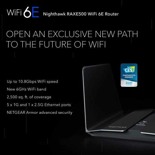 NETGEAR Nighthawk 12-Stream WiFi 6E Router (RAXE500)