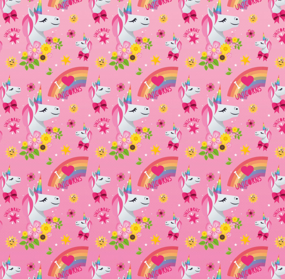Unicorn Wrapping Paper 2 Rolls of 4M Gift Wrap Pink Girls Birthday Roll Wrap