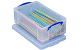 Really Useful Plastic Storage Box 12 Litre Clear with Handles