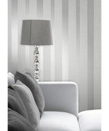 Fine Décor FD41967 Quartz Stripe Silver Wallpaper