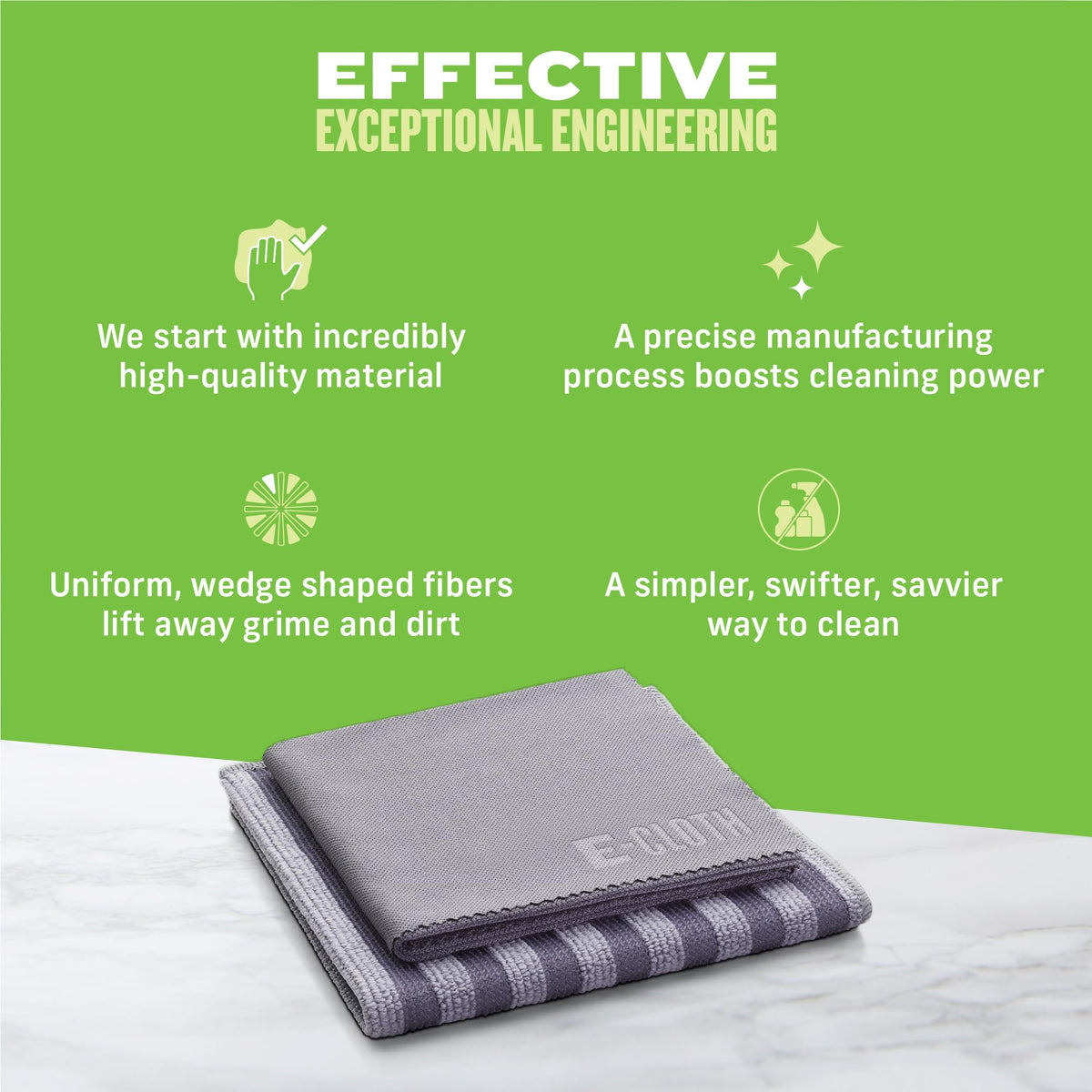 E-Cloth Stainless Steel Cleaning Kit – Premium Microfibre Cloth 2 Pack Set