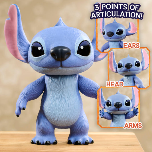 Disney Stitch Live-Action 14-Inch Articulated Vinyl Poseable Figurine Toy