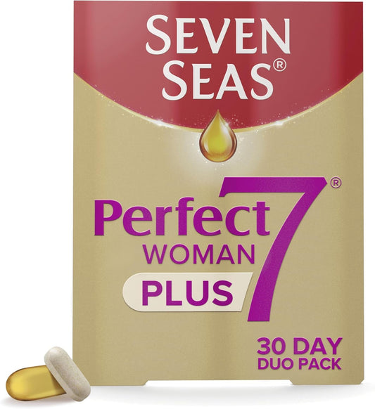 Seven Seas Perfect7 Woman Plus Multivitamin with Omega-3 | 30 Tablets & 30 Capsules