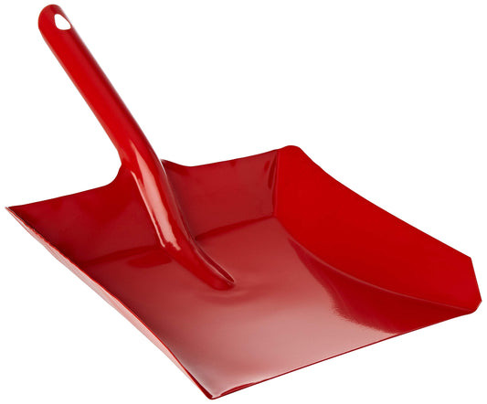 Stanley Metal Dust Shovel in Red 40cm, Heavy Duty Multi Purpose