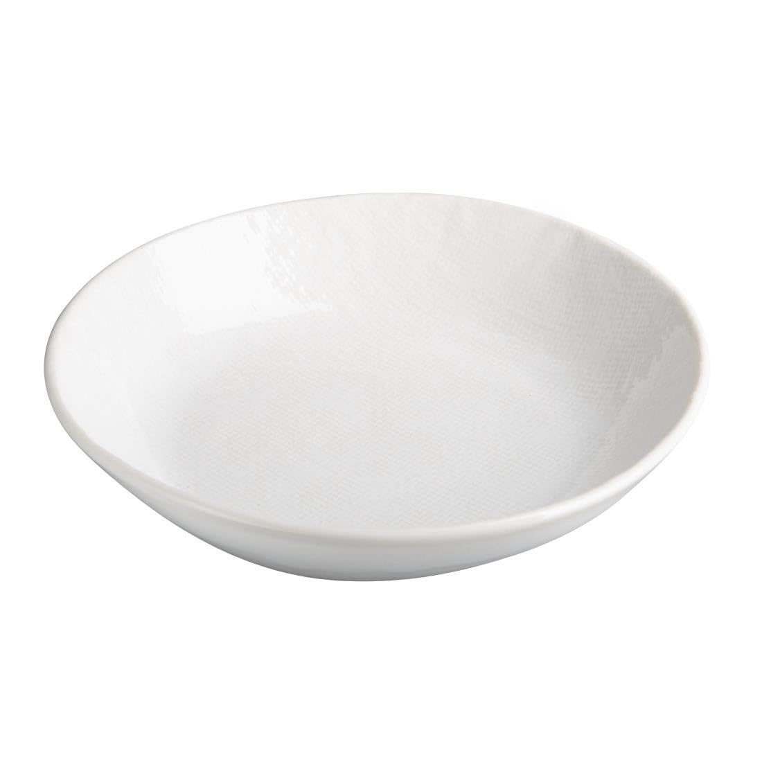 Olympia Denim White Coupe Bowl 220x46mm - Box of 6
