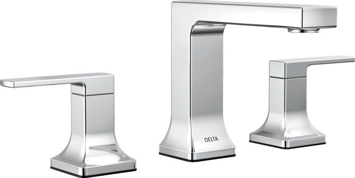 Delta Faucet Velum Widespread Chrome Bathroom Faucet 3 Hole 2 Handle Tap Set