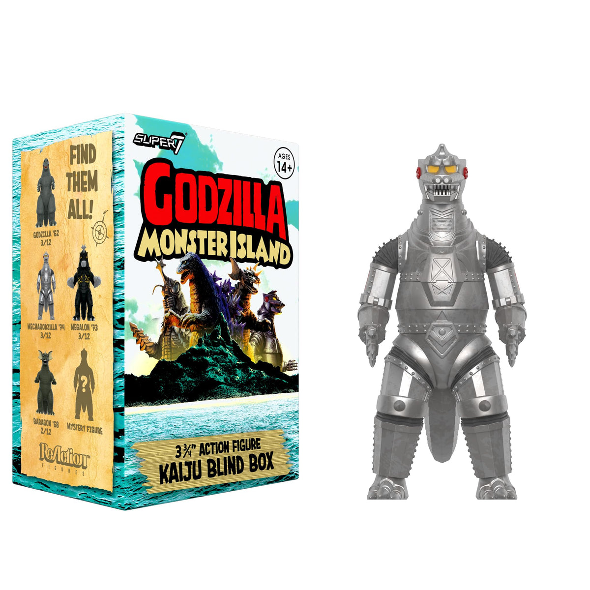 Super7 Toho Godzilla Monster Island Blind Box 12 Pack Action Figures