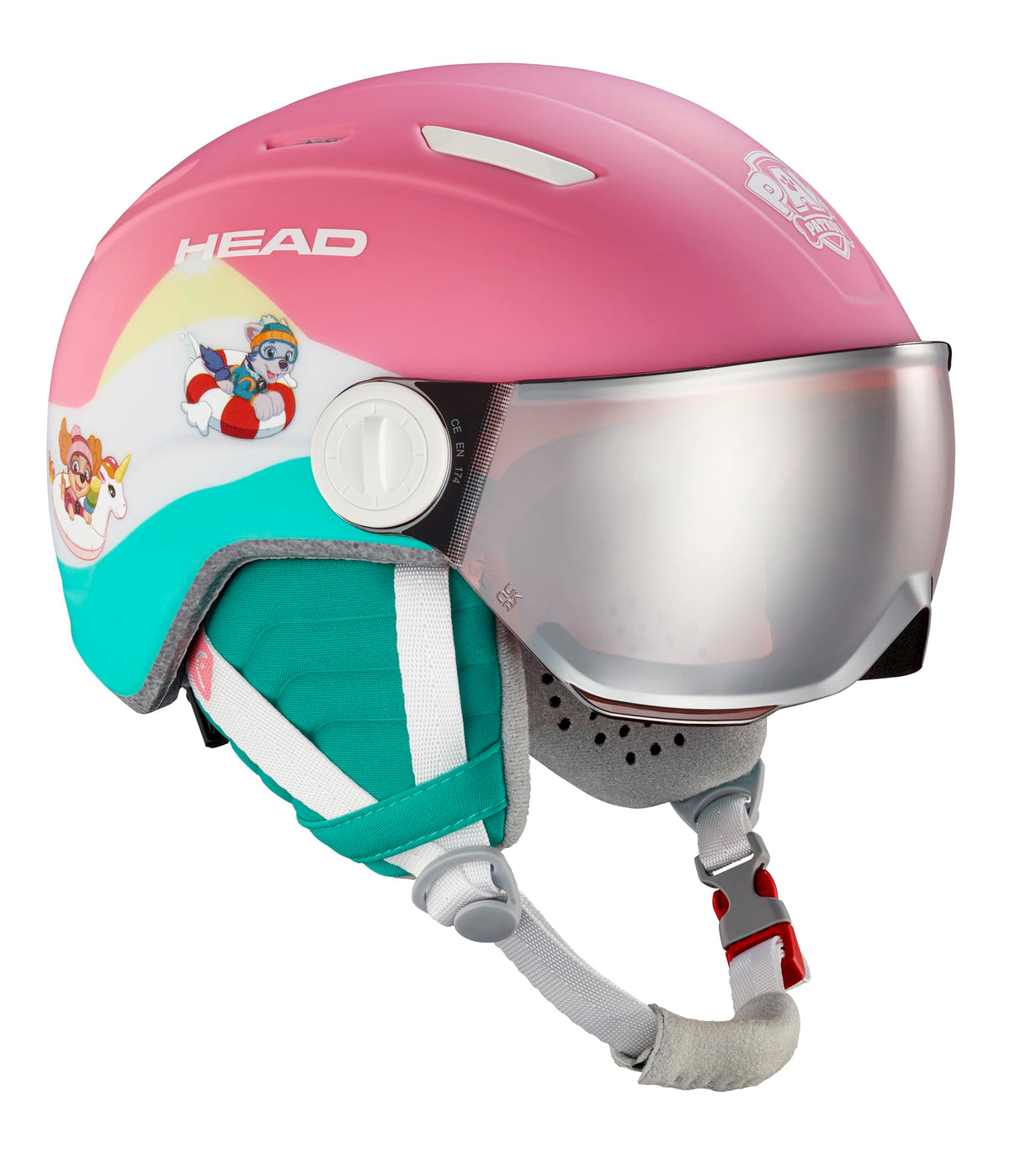 HEAD MAJA & Visor Paw Patrol Helmet XS/S - Kids Ski Helmet with Attached Visor