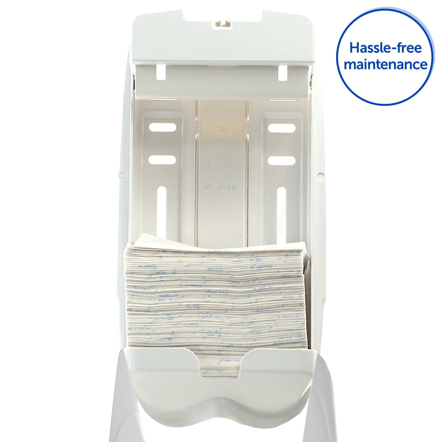 Aquarius Folded Toilet Tissue Dispenser 6946 White Single Sheet