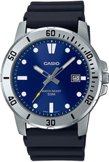 Casio Enticer Analog Blue Dial Men's Watch MTP-VD01-2EVUDF - Water Resist 50m